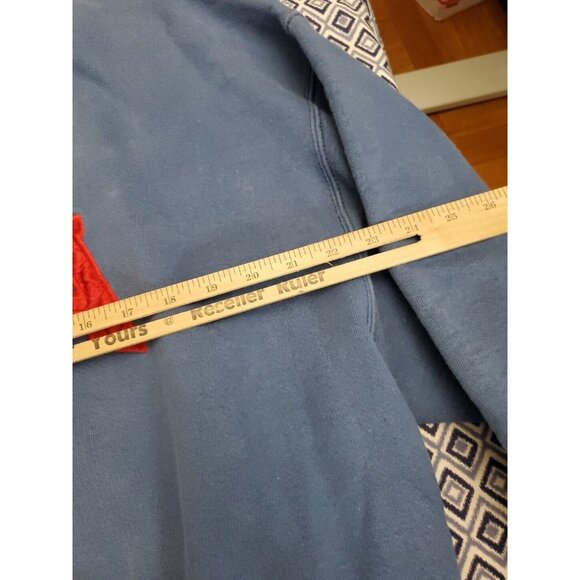 Vintage USA 90s Blue Sweater Men's Size XL American Flag - Picture 7 of 16